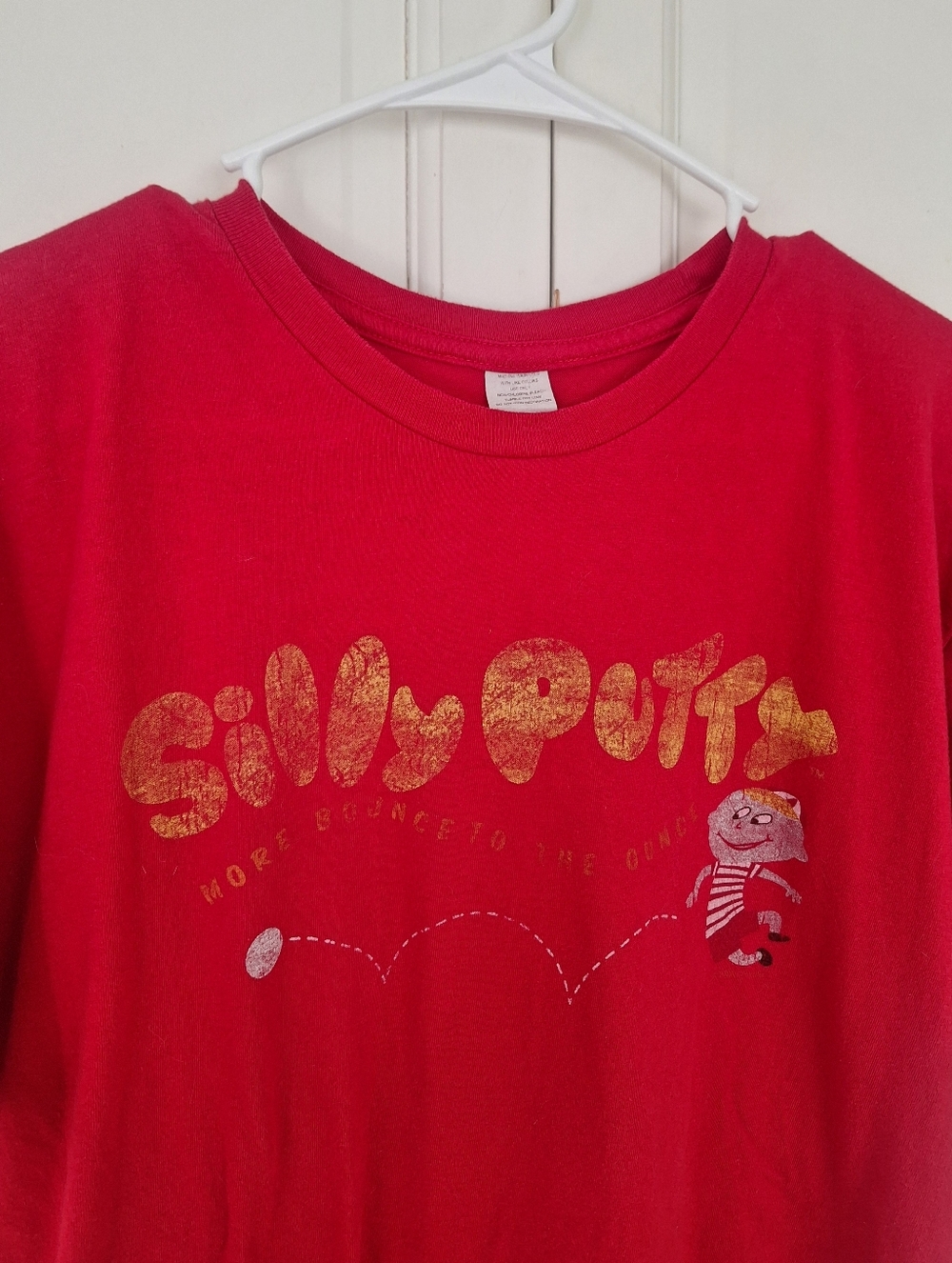 Silly Putty men's red graphic t-shirt
